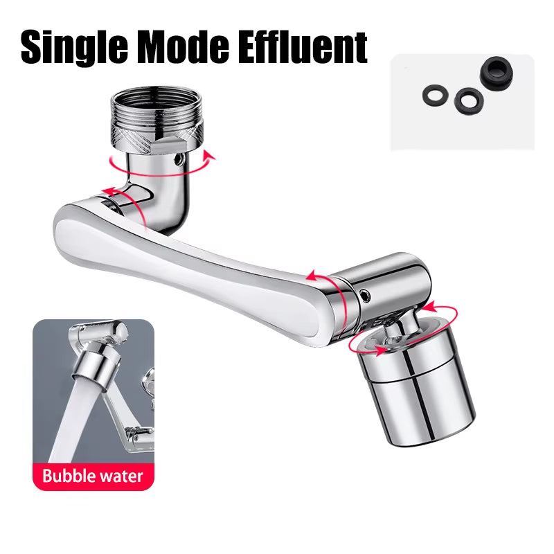 Universal 1080° Rotation Faucets Extender Sprayer Head Kitchen Robot Arm Extension Faucet Aerator Mixer Bubbler Water Tap Nozzle